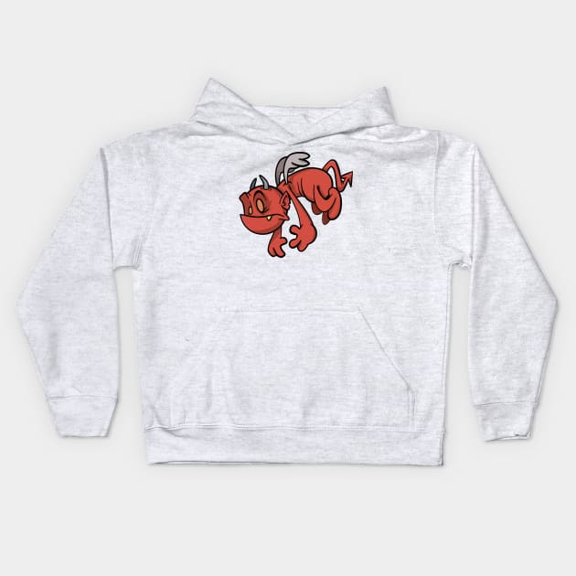 Depressed demon Kids Hoodie by CoySoup